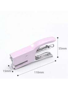 1 Set Macaron Color Manual Stapler, Size 10 Efficient Takeout Package Stapler, Mini Office Stapler,Back To School,School Supplies - Multicolor - View 10