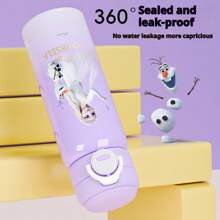 Disney Termo de doble bebida Elsa/Mickey de Disney Frozen, botella de agua aislada de acero inoxidable de gran capacidad a prueba de fugas, taza de estilo elegante y de moda para regalo de cumpleaños/Navidad