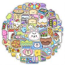 50PCS Sparkling Little Expression Stickers Vinyl Aesthetics Stickers Scrapbooking, Diary, Bumper, Skateboard, Water Bottle, Cartoon, Hard Hat, Car Stickers And Decals - Multicolor - View 1