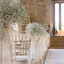 1 Blumenstrauß mit gemischten Blumen wie Schleierkraut, Eukalyptus, Lavendel usw. Natürlicher Pflanzenblumenstrauß, Schleierkraut Blumenstrauß für Braut, Brautjungfer, Blumenmädchen, Hochzeit, Boho-Naturstyling Schleierkraut, für Vase auf dem Tisch, Hochzeit, Brautstrauß, Heim-/Bürodekoration, Partys