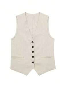 Top ample en lin décontracté pour femme DEEKA, look polyvalent pour le printemps/été