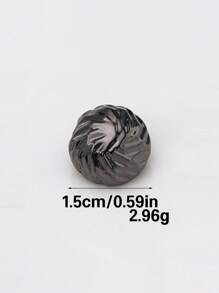 10 Peças/Pacote Botões Vintage de Metal, Design Assimétrico Enrugado, Botões de Decoração de Alta Qualidade para Casacos, Camisas, Suéteres, Ternos Casuais, Uniformes, Suprimentos de Costura DIY