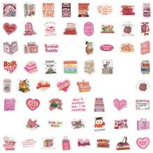 60 张粉色书卷贴纸乙烯基美学贴纸，可用于剪贴簿、日记、保险杠、滑板、水瓶、卡通、安全帽、汽车贴纸和贴花 - 彩色 - 查看 3