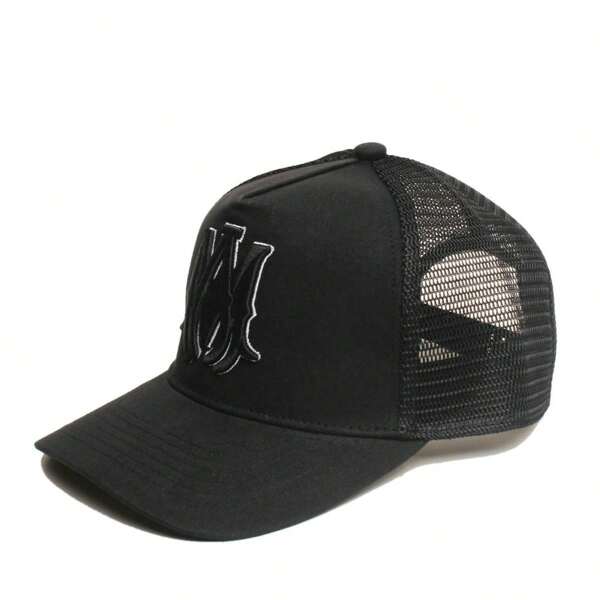 Gorra de moda versátil tipo camionero unisex- Gorra de béisbol a juego de colores para hombres y mujeres, gorra negra