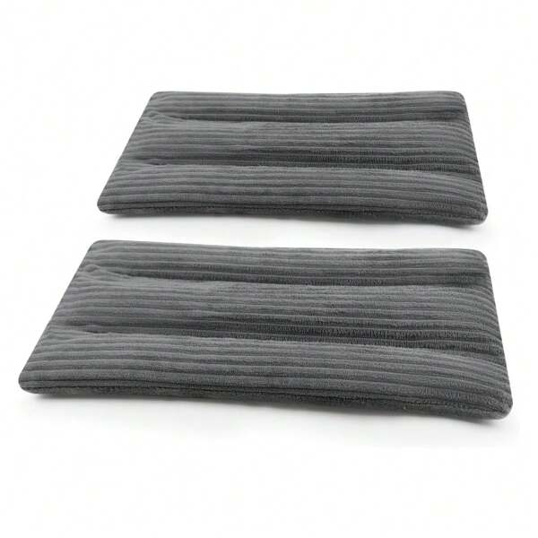 2025 Microwave Heating Pad 6 X 12 Heating Pad Microwave, Microwave Bean Bag Heating Pad For Neck And Shoulders, Moist Heat Pack Pillow Warm Comprs For Muscl, Joints, Abdomen (Dark Gray) - 2 Pack