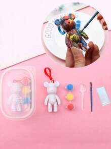 1/3/6pcs Cartoon Resin Bear Key Chain, DIY Fluid Bear, Suitable For: /Valentine's Day Gifts, Stocking Fillers, Party Decorations, Party Favors (Styles And Colors Is Random) Mother's Day,Gift For Graduation