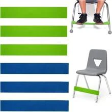 Set de 6 correas elásticas con cuentas sensoriales TDAH, en paquete, cinturones de asiento flexibles adecuados para sillas, escritorios, TEA y yoga