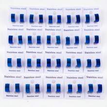 12 Pairs/Lot Fashion Simple Width Of 4/6mm Smooth Geometric Stainless Steel Earrings Men's Women's Daily Exquisite Jewelry