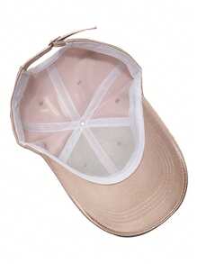 1 Stück unifarbene Unisex Seide Satinbasecap, vielseitiger Sonnenschutzvisier Hut für Frühling & Sommer