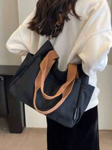 1 Piece - Personalized Tote Bag, Shoulder Bag, Casual Shopping Bag, Large Capacity Shoulder Bag, Suitable For Work, Travel, Multi-Function, Multi-Function, Large Capacity, Lightweight, Practical, Anniversary, Christmas, Vacation, Suitable For Outdoor/Commuting/Travel/School/Outing/Sports/Shopping/Daily Use