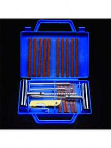 1 Set/12pcs Tire Repair Kit Car Motorcycle Bike Emergency Heavy Duty Tubeless Tire Puncture Professional Repair Kit Plug Set - 1 Set Of 12 Pieces - View 6