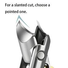 Nagelknipser für Senioren - Ergonomischer Metall-Schrägrand für einfache Maniküre und Pediküre