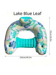 成人充气泳池浮床 - 泳池浮床躺椅浮筏浮椅水上浮床适用于游泳池湖泊休闲浮床带杯架海滩泳池派对浮床成人 - 彩色 - 查看 15