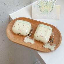 波尔卡圆点耳机盒，猫耳式耳机盖保护套，适用于 1/2/3/4/Pro