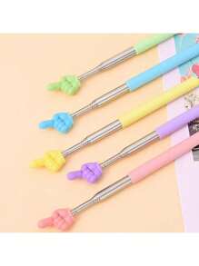 1-6pcs Retractable Teacher Pointer, Telescopic Hand Pointing Stick, Mini Extendable Classroom Pointer, For Teachers, Classroom Supplies, Party Supplies (Single Finger, Double Finger, Slight Defects, Cautious Buyers)