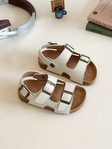 1 Pair Kids' Sandals, Summer New Open-Toe Soft Bottom Beach Toddler Shoes, 2025