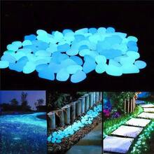 220/420/620/820/1020 leuchtende Kieselsteine pro Tüte - Leuchtsteine für Garten, Gehweg, Bonsai, Aquarium & Fischteich Deko, vielseitige Verwendung für drinnen und Outdoor, Kieselsteine für den Garten