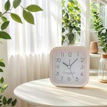 RUISUNG 1pc 3-Inch Simple Cartoon Plastic Alarm Clock, Silent Movement, No Ticking Sound, Powered By AA Battery (Not Included), Home Decor, Bedroom, Office, Living Room, Desk Decoration, Silent Alarm Clock Suitable For Students/Elderly/Men/Women, Back To School, Christmas, Birthday Gift For Girlfriend And Mom, Bedroom Alarm Clock, Office Desk Accessory, Modern Clock Design, Durable Plastic Frame School Decor School Surprise Dormitory Decor Room Decor School Supplies - Multicolor - View 10