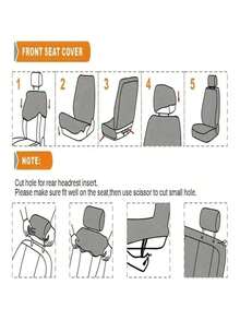 1pc/2pcs All Season Universal Car Seat Cover, Thin Fabric Anti-Dirty Cushion Cover, Breathable Elastic Mesh Seat Cover, Tire Embossed Butterfly Print Seat Cover (Lightweight Thin Fabric, Not Thermal Lined) - one-size - View 10