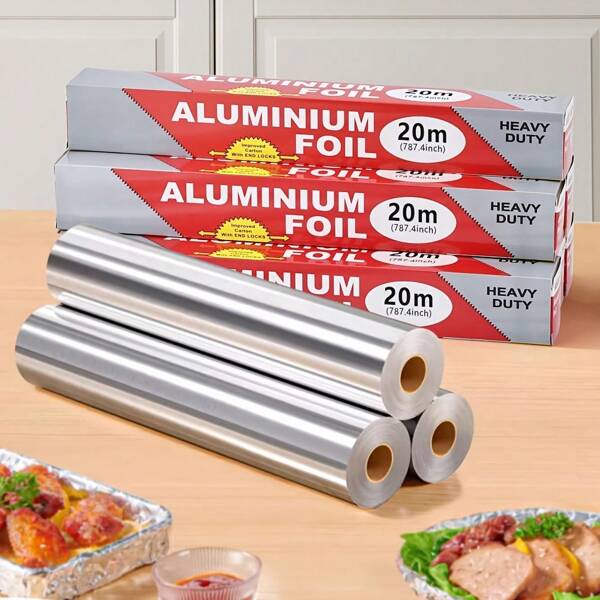 20 m/Rouleau Papier sulfurisé anti-adhésif, convient pour la cuisson, le grillage et la cuisson, outil de cuisine résistant au four pour le grillage, la cuisson et les pique-niques en plein air, essentiel pour l'emballage de la viande grillée, du poulet lors des fêtes, de Thanksgiving, d'Halloween