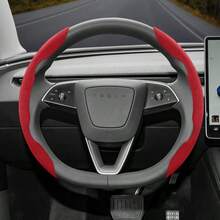 Hocasen 2pcs/3pcs Set Anti-Slip Velvet Segmented Steering Wheel Cover, Suitable For Tesla Models, Compatible With Round And D-Shaped Steering Wheels, Fit For Model 3, Model Y, Model S, Model X, Cybertruck, Semi, Roadster And More - one-size - View 29