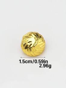 10 Peças/Pacote Botões Vintage de Metal, Design Assimétrico Enrugado, Botões de Decoração de Alta Qualidade para Casacos, Camisas, Suéteres, Ternos Casuais, Uniformes, Suprimentos de Costura DIY