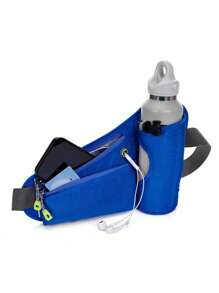 1 pieza Bolsa de botella de agua de nailon, Riñonera deportiva para exteriores, Bolsa deportiva multifuncional para teléfono, Bolsa de pecho ultra ligera y transpirable