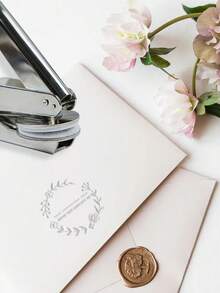 Custom Book Embosser, Personalized Embosser Stamp,Book Embosser,Scrap Booking Embosser, Personalized Envelopes Embosser, Book Lover Gift, School Supplies,Back To School - Multicolor - View 10