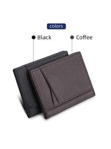 YUECMIE 超薄软钱包 PU迷你信用卡夹钱包薄款小卡夹男士钱包男钱包迷你钱包零钱包卡包