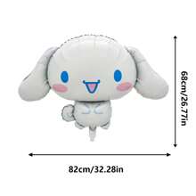 Sanrio 1 pezzo, 116cm Palloncino grande a forma di Kitty tridimensionale in lamina di alluminio per festa di compleanno, decorazioni per feste, forniture per feste a tema Hello Kitty