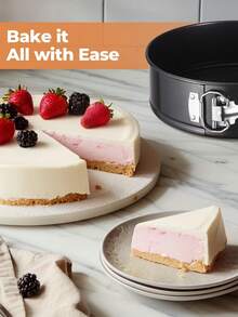 Detachable Round Cake Mold Set (4-11 Inches, Approx. 10.2-28 Cm), Removable For Easy Cleaning, Non-Stick Cheesecake Pan, Round Spring Cake Tin Set, Suitable For Cheesecake, Cheese Cake Baking, Multiple Sizes, Household Essential