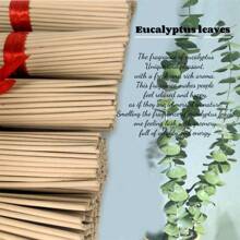 20/60/100pcs Eucalyptus Fragrance Incense Sticks, Fresh & Concentrated Natural Aroma, Home Decor, Hotels, Tea Rooms, Long-Lasting Fragrance, Bring Peace & Relaxation, Portable, Ideal For Holiday Gifts