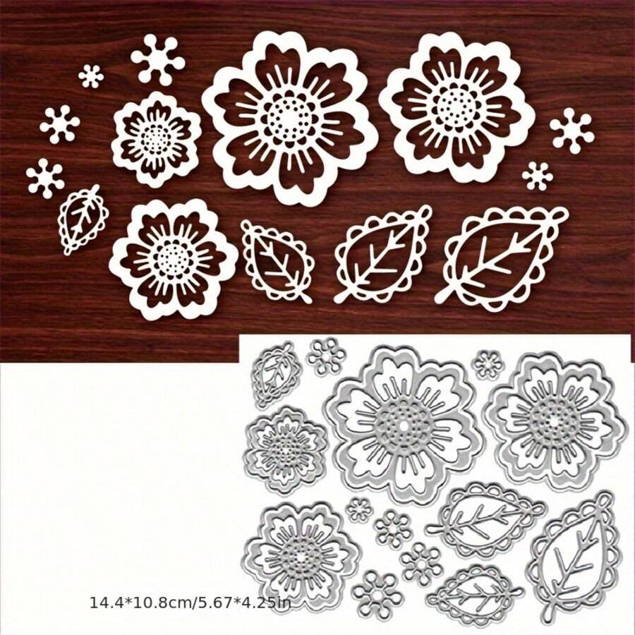 花卉设计 DIY 切割模压模切模切割模板金属切割模板，返校，学校用品