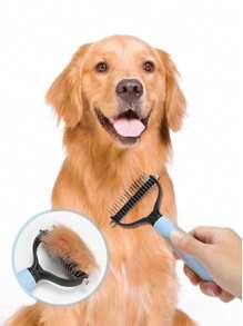 Pet Detangling Brush, Cat Dog Hair Thinning Trimmer, Deshedding Tool, Specialized Grooming Brush For Cats And Dogs, Suitable For Golden Retriever, Poodle, Anti-, Deshedding, High Quality Grooming Tool
