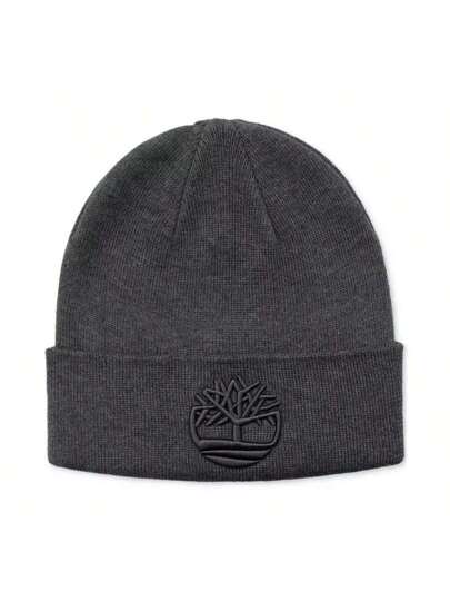 Men's Tonal 3D Embroidery Beanie