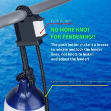 1 pieza Estante de borda de barco de liberación rápida antideslizante, material de policarbonato duradero, negro