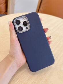 3pcs Luxury Leather Texture Phone Cases, Black, Gray, Brown, Compatible With IPhone 11/12/13/14/15/16 Pro Max/17/17 Pro/17 Pro Max/17 Air, Autumn/Winter - Multicolor - View 6