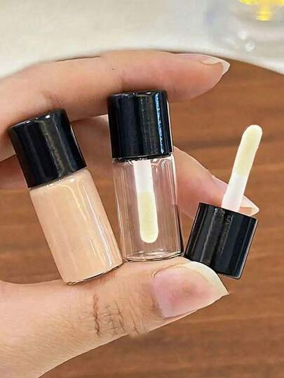 1/3/5Pcs Mini Travel Bottles For Liquid Foundation & Concealer&Lip , 4ml/0.1oz - Portable Cosmetic Containers With Twist-Top Caps, Fragrance-Free, Ideal For Makeup Samples & Toiletries Vacation Travel Accessories Summer Travel Essentials,Makeup,Cheap,Room Decor,Vanity,Travel,Bedroom,Makeup Accessories,Cheap,Stocking Stuffers,Makeup,Makeup Tools,Cheap Stuff,Gifts,Gifts For Women,Christmas Gifts