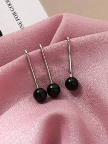 12/6/4/2/1pcs/Set Muslim Hijab Clips, Pearl Decor Hijab Pins, Non-Slip Brooch, Hijab, Shawl, Women Clothing Accessories - Multicolor - View 4