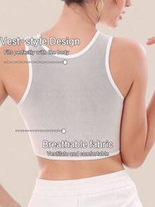 1pc Wireless Chest Binder For Women, Chest Shaping Breathable Seamless Bra Inner Wear, Summer