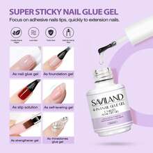 Gel X Nail Kit 500pcs Long Coffin Nail Tips With 15ml Nail Glue Gel Electric Nail Drill Machine UV Nail Lamp