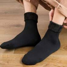Winter Fashion Kit 6 Men's Women's Thick Wool Thermal Flexible Colorful Socks - Kit 3 (núcleos Sortidas)Feminina - View 3