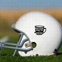 3-Zoll "Entweiche in die Einsamkeit mit 'Lesen, Tee trinken und sozialen Kontakt vermeiden' Vinyl-Aufkleber - perfekt für Introvertierte, Bücherwürmer und Teetrinker; ideal für Laptops, Tagebücher und Kaffeebecher; eine humorvolle Ergänzung zu Literatur-, Entspannungs- und Selbstpflege-Aufkleber-Sammlungen"