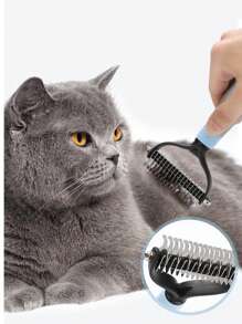 Pet Detangling Brush, Cat Dog Hair Thinning Trimmer, Deshedding Tool, Specialized Grooming Brush For Cats And Dogs, Suitable For Golden Retriever, Poodle, Anti-, Deshedding, High Quality Grooming Tool
