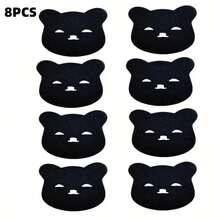 8个可重复使用的宠物毛发去除球，适用于洗衣机绒毛和毛发捕捉器，可有效去除衣服和织物上的宠物毛发，洗衣机海绵清洁工具，家居配件 - 黑色 - 查看 6