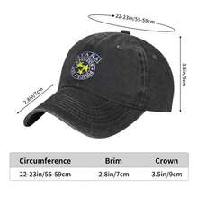 Gorra de béisbol con logo de estrellas, gorras de béisbol para hombres del juego , sombreros vaqueros vintage para exteriores de verano con ajuste regulable - Negro - Ver 8