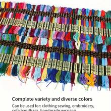 100pcs Embroidery Thread + 1pc Scissors Embroidery Thread Set, Cross Stitch Craft Thread, DIY Handmade Friendship Bracelet Weaving Thread, High Quality Rainbow Color Embroidery Silk Thread, Cross Stitch Thread, Craft Thread, Embroidery Thread Set For DIY Sewing, Embroidery Starter Kit - Multicolor - View 6