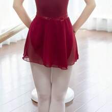 1pc Women's Elegant White Ballet Tutu Skirt With Waistband - Sheer Chiffon, Suitable For Dance Practice And Performance, Versatile Wrap-Around Design Covering Hips, Great For Gymnastics And Beach Activities, Performance Costume | Wrap Skirt | Polyester Skirt - Multicolor - View 6