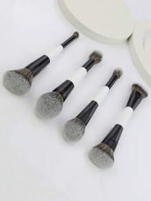 Bộ 4 cọ trang điểm hai đầu đa năng, dùng để tán kem nền, má hồng, phấn phủ, highlight, tạo khối và che khuyết điểm, dành cho nữ giới. Bộ cọ trang điểm, bộ dụng cụ trang điểm, bộ trang điểm hoàn chỉnh, bộ cọ trang điểm, bộ trang điểm đầy đủ, bộ quà tặng trang điểm, quà tặng kèm, cọ trang điểm chuyên nghiệp, bộ trang điểm hoàn chỉnh. - trắng - Xem 7