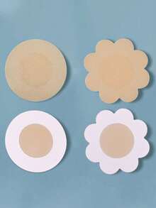 10/20/40pcs (Round Or Floral) Invisible Adhesive Bra Pasties - Ultra-Thin Non-Woven Breathable Chest Stickers For Women - Disposable Nipple Covers With Ultra-Comfortable Fit And Easy Removal Boy Valentine Heart Women's Valentine